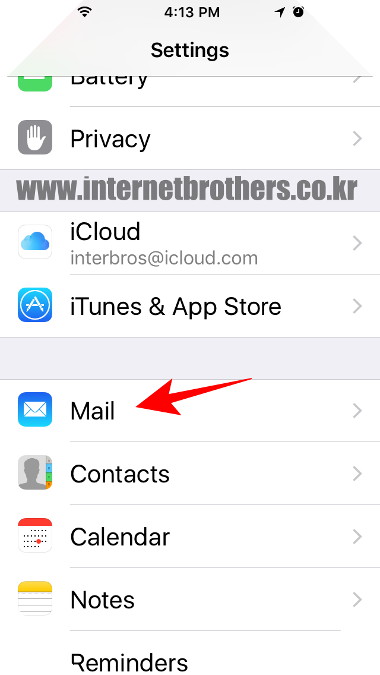 Set up email in iphone South korea hosting